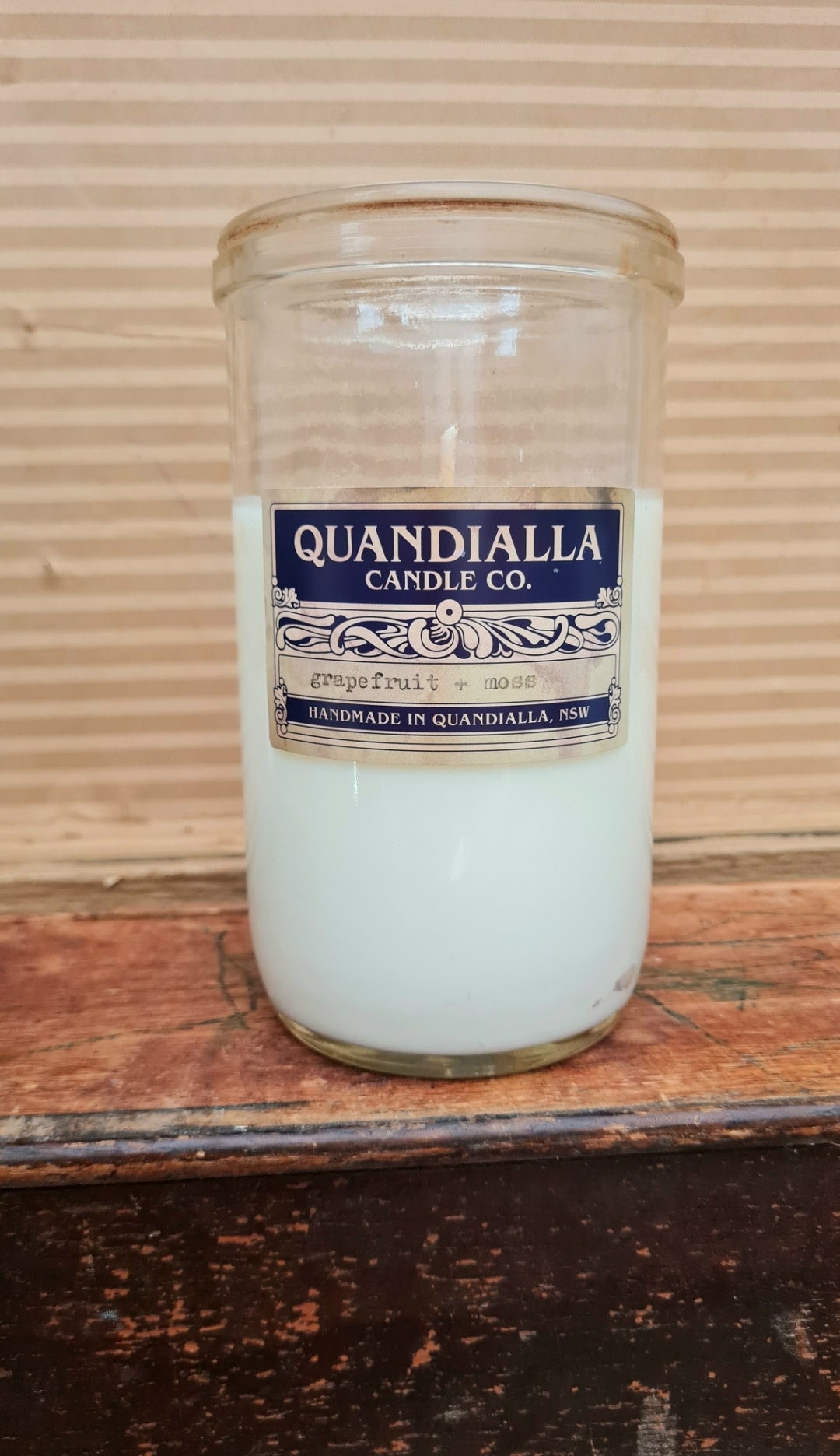 Vintage Fowler Preserving Jar Candle