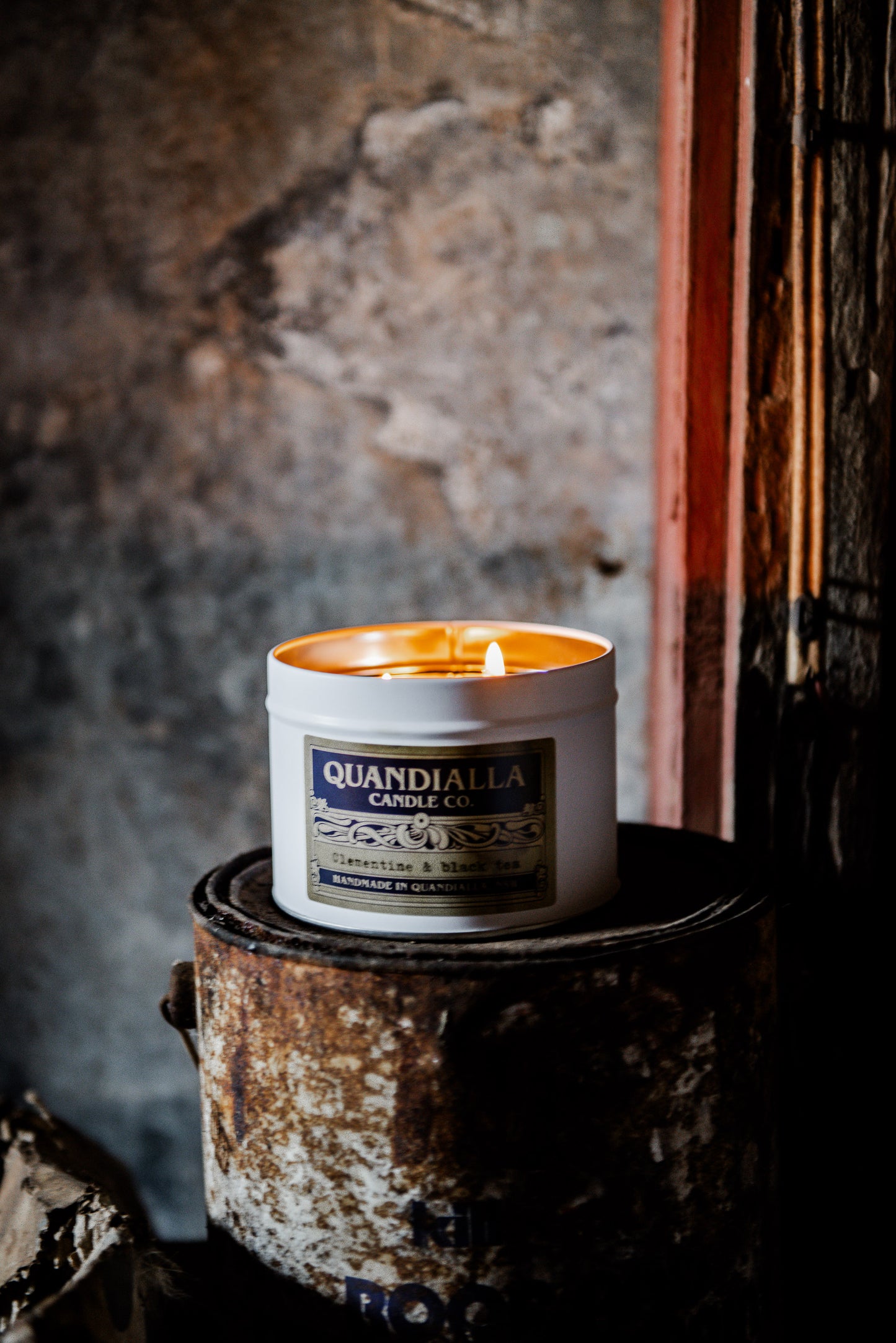 Clementine & Black Tea candle