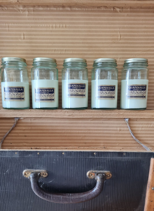 Vintage preserving jar candle